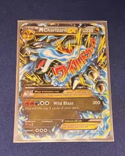 Pokemon TCG M Charizard EX 69/106 2014 XY Flashfire Holo Card NM Condition - Image 1
