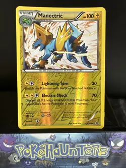 Pokemon Card Manectric 61/160 Primal Clash Reverse Holo Rare L/P - Image 1