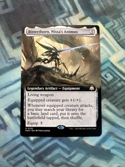 MTG Extended Art Bitterthorn, Nissa's Animus NM- Commander: March of the Machine - Image 1