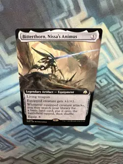 MTG Extended Art Bitterthorn, Nissa's Animus NM- Commander: March of the Machine - Image 3