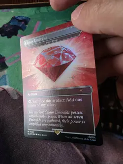 Chaos Emerald (Lotus Petal) Red 7032 Secret Lair Drop Sonic Bonus MTG NM - Image 3