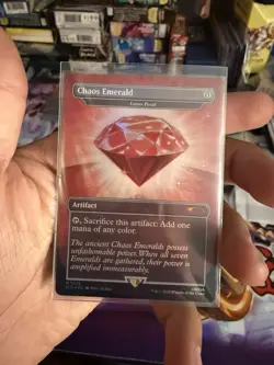 Chaos Emerald (Lotus Petal) Red 7032 Secret Lair Drop Sonic Bonus MTG NM - Image 1