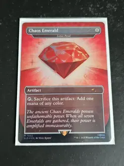 Chaos Emerald (Lotus Petal) Red 7032 Secret Lair Drop Sonic Bonus MTG NM - Image 2