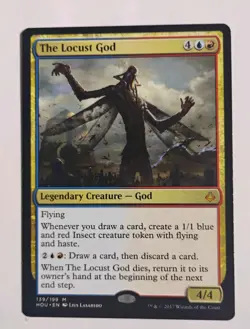 The Locust God MTG,  Hour of Devastation, Legendary Creature - God - Image 1