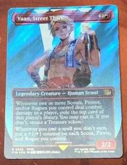 1x SURGE FOIL Vaan, Street Thief MTG Final Fantasy NM Borderless - Image 1