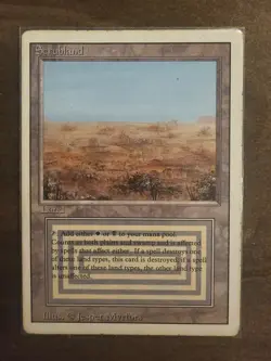 MTG: Magic the Gathering Scrubland Moderately Played Revised Rare Dual Land - Image 1