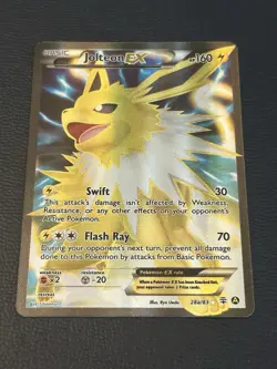 Pokemon TCG Jolteon EX 28a/83 Generations Ultra Rare Holo Full Art  - Image 2