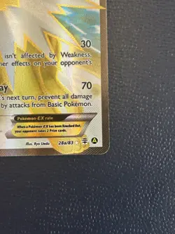 Pokemon TCG Jolteon EX 28a/83 Generations Ultra Rare Holo Full Art  - Image 6