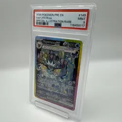 2025 POKEMON PRISMATIC EVOLUTIONS SPECIAL ILLUSTRATION RARE VAPOREON EX PSA 9 - Image 2