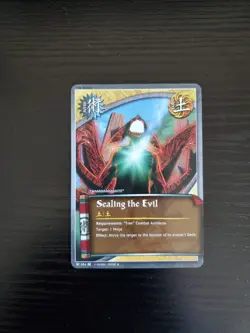 Naruto CCG Foretold Prophecy - Sealing the Evil - 1st Edition Card - J-594 - LP - Image 1