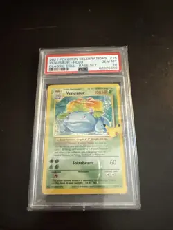 2021 POKEMON CELEBRATIONS CLASSIC COLLECTION #15 VENUSAUR-HOLO PSA 10 - Image 1