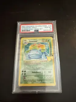 2021 POKEMON CELEBRATIONS CLASSIC COLLECTION #15 VENUSAUR-HOLO PSA 10 - Image 3