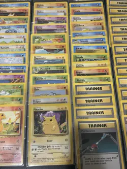 Complete 1999 Pokemon Base Set 70-Card Uncommon & Commons #23-69 & #80-102 MP - Image 3