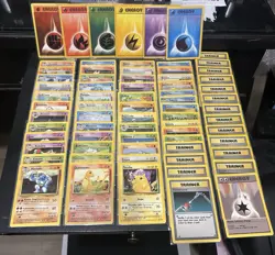 Complete 1999 Pokemon Base Set 70-Card Uncommon & Commons #23-69 & #80-102 MP - Image 5