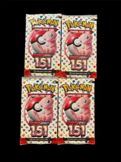 Pokemon TCG Scarlet & Violet 151 Booster Pack Lot Of 4 Factory Sealed Fast Ship - Image 1