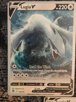 Pokemon TCG 3X Lugia V 138/195 World Championships 2023 Deck Promo Cards - Image 2