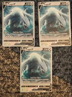 Pokemon TCG 3X Lugia V 138/195 World Championships 2023 Deck Promo Cards - Image 4