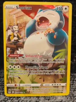 Pokémon TCG Snorlax Lost Origin Trainer Gallery TG10/TG30 Holo Ultra Rare - Image 3