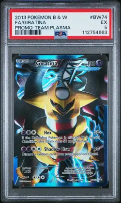 2013 POKEMON BLACK STAR PROMO GIRATINA #BW74 FULL ART HOLO PSA 5 EX #112754663 - Image 3