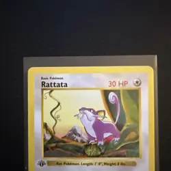 Pokemon Rattata 61/102 1st Edition Shadowless Base Set Card Unplayed Near Mint - Image 9