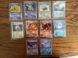 Pokemon Japanese Team Rocket Holo/uncommon/common 45 Cards 1996 Vintage NM/LP - Image 1