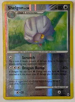 pokémon TCG - Shelgon - 48/99 - Reverse Holo - Platinum: Arceus - MP - Image 3