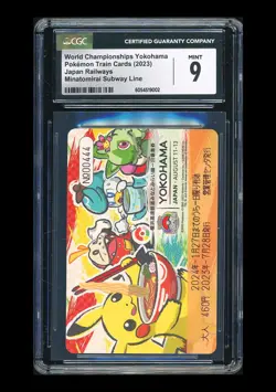 PTCG Pokemon CGC9 Pokemon Train Cards 2023 WCS Yokohama Subway Line JPN - Image 1