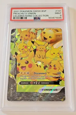 🔴Pikachu V-Union SWSH141 SWSH: Sword & Shield Promo Cards Holo PSA 9 Pokemon - Image 1