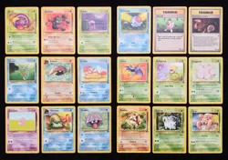 MP-LP Lot Of 18 Vintage Pokemon Cards 1999 Regular Fossil & Jungle Commons - Image 7