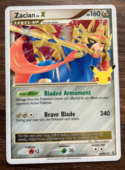 NM HOLO Zacian LV. X SWSH135 - Pokemon Celebrations Rare Card - CLEAN - Image 3