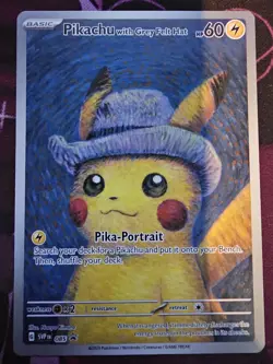 Pikachu with Grey Felt Hat 085 Sv: Scarlet & Violet Promo Cards Regular - Image 1