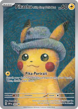 Pikachu with Grey Felt Hat 085 Sv: Scarlet & Violet Promo Cards Regular - Image 1
