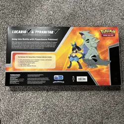 Pokemon TCG Lucario V & Tyranitar V Heavy Hitters Premium Collection NEW - Image 4