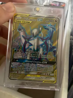 Arceus & Dialga & Palkia GX (Full Art) 220/236 Sm-Cosmic Eclipse Holo - Image 4