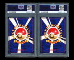 PTCG Pokemon PSA10*2 Abra & Kadabra Common 1998 Red/Green Gift Set Japanese - Image 2