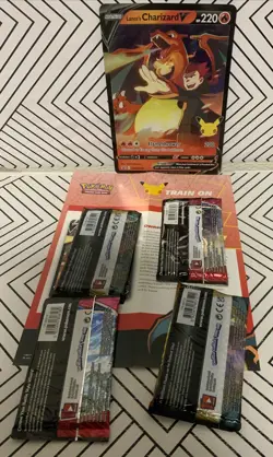Pokémon TCG: Celebrations Collection Box [Dark Sylveon V or Lance's Charizard V Oversize] (2021) - Image 6