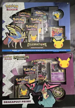 Pokemon 25th Anniversary Dragapult Prime Collection and Deluxe Pin Collection - Image 1