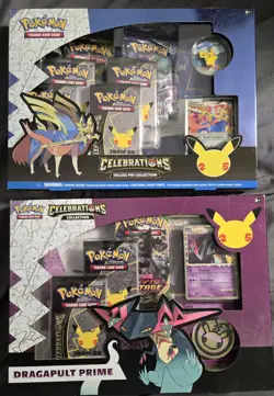Pokemon 25th Anniversary Dragapult Prime Collection and Deluxe Pin Collection - Image 3