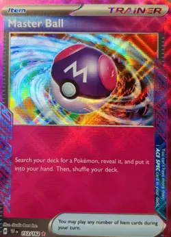 Master Ball 153/162 Temporal Forces ACE SPEC Pokemon TCG 2024 NM - Image 1