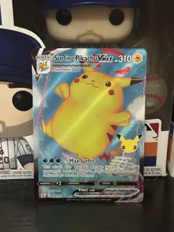 Pokemon TCG 25th Anniversary Celebrations - Surfing Pikachu Vmax #09/25 Card - Image 1