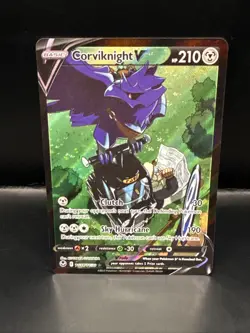 Pokemon Card - Corviknight V Silver Tempest Trainer Gallery TG18/TG30 Ultra Rare - Image 1