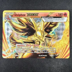 Pokemon TCG Delphox BREAK 14/124 XY Fates Collide Ultra Rare Holo Card - Image 1