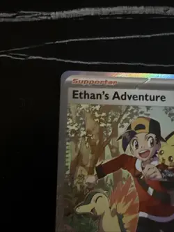PokÃ©mon TCG Destined Rivals Ethan's Adventure Full Art Trainer Card 236/182 Sir - Image 2