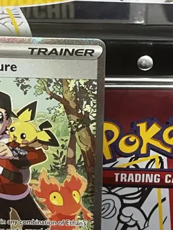 PokÃ©mon TCG Destined Rivals Ethan's Adventure Full Art Trainer Card 236/182 Sir - Image 3