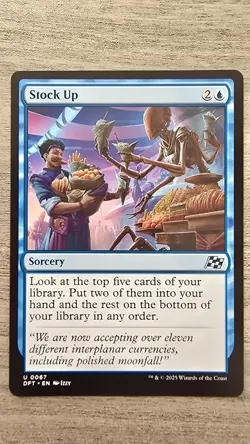 Stock Up (Uncommon) #67 Aetherdrift MTG NM - Image 1