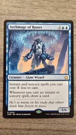 Archmage of Runes (Rare) #30 Foundations MTG NM - Image 1