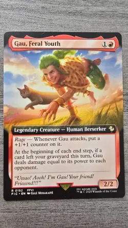 Gau, Feral Youth (Rare Extended Art) #152 Commander: Final Fantasy MTG NM - Image 1