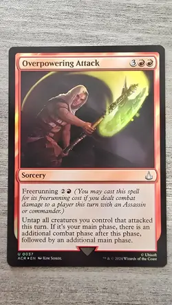 Overpowering Attack (Uncommon Foil) #37 Assassin's Creed MTG NM - Image 1