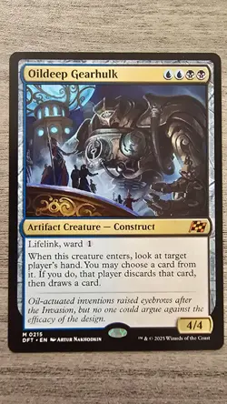 Oildeep Gearhulk (Mythic Rare) #215 Aetherdrift MTG NM - Image 1