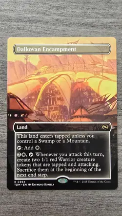 Dalkovan Encampment (Rare Borderless) #394 Tarkir: Dragonstorm MTG NM - Image 1